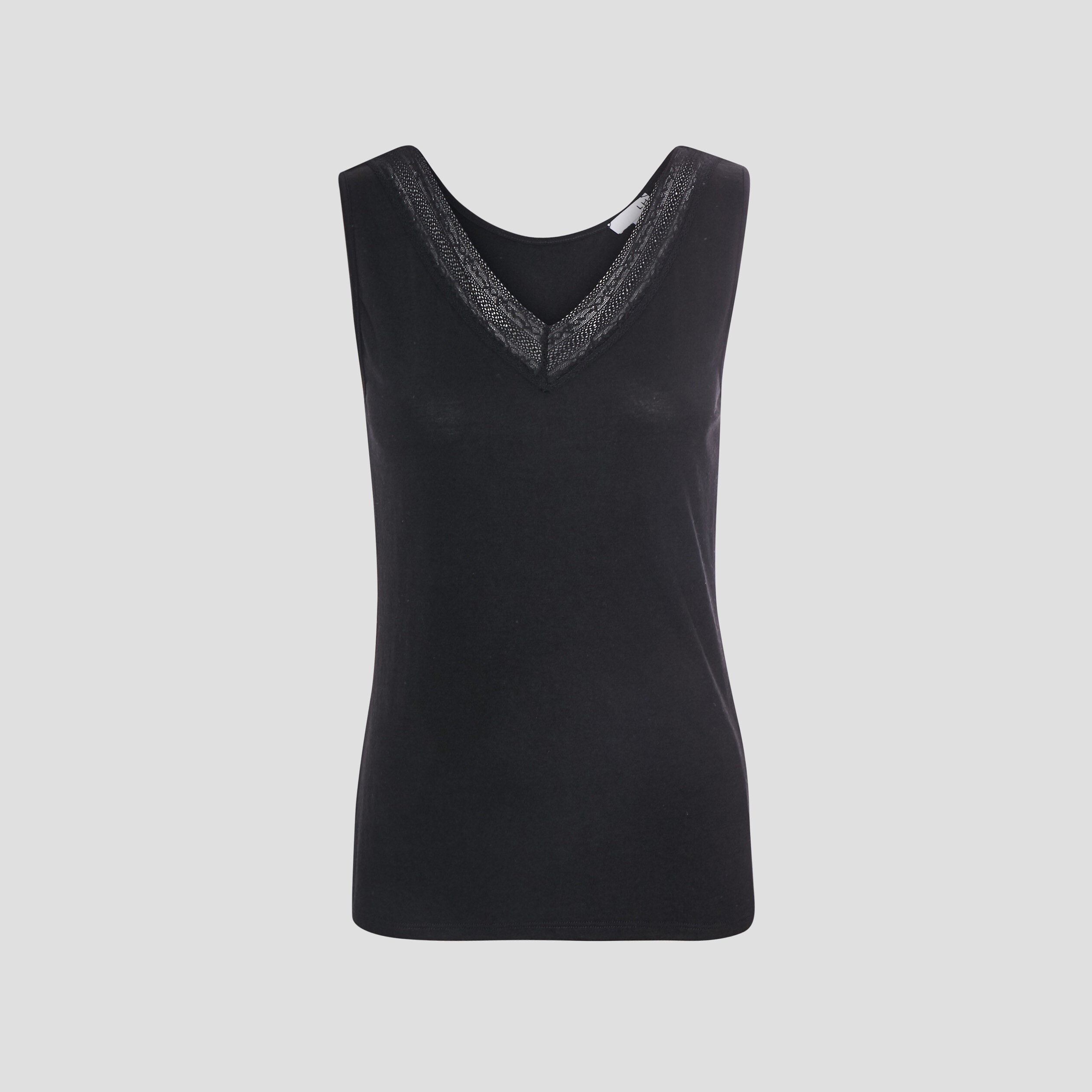 Haut de pyjama débardeur noir femme | La Halle