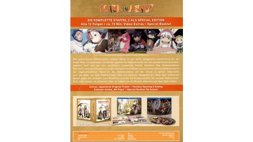 Made in Abyss - Staffel 2 - Komplett  [2 BRs]