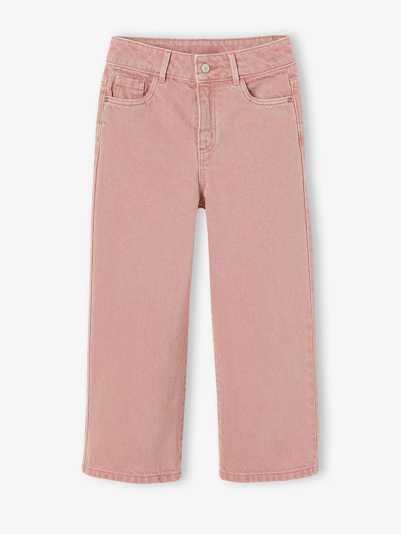 Pantalon large fille écru