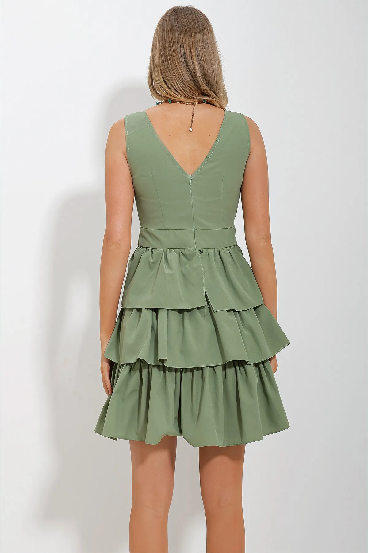 Trend Alaçatı Stili  Kleid - Khaki - A-Linie