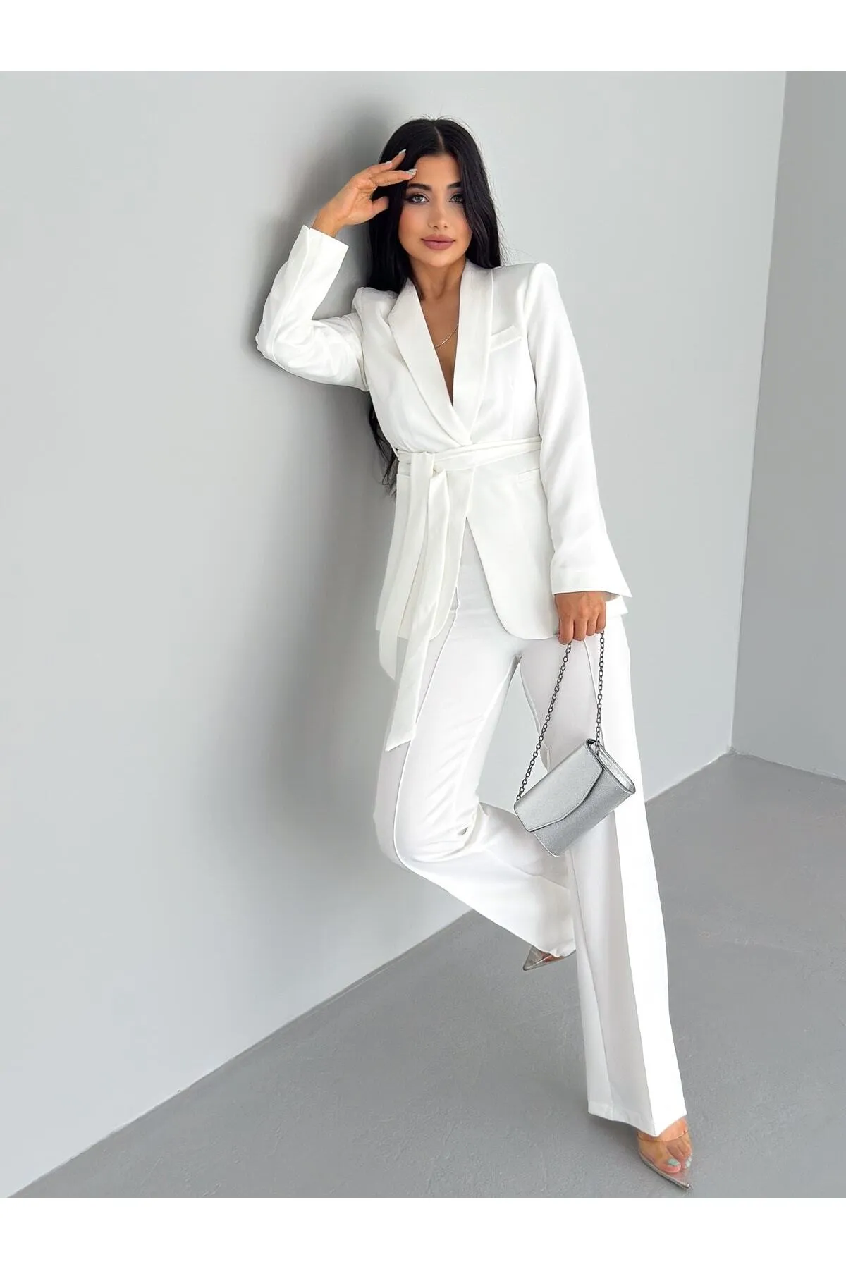 ZF BUTİK  Set aus Jacke und Hose mit Gürtel