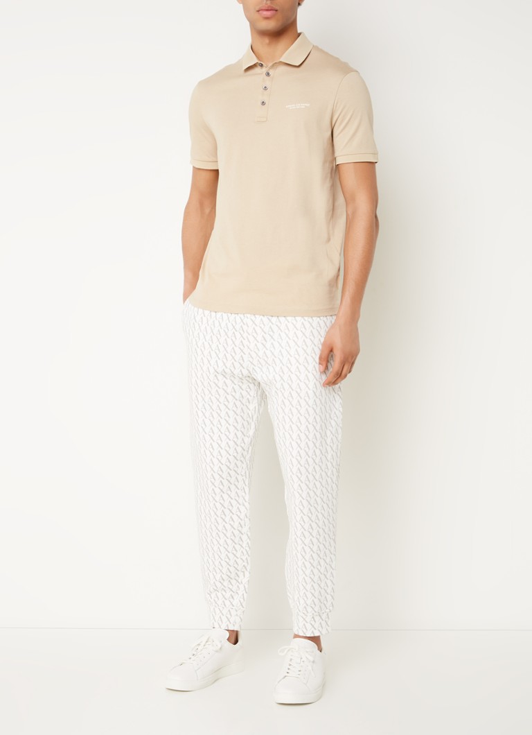 Pantaloni sport slim fit Armani Exchange cu imprimeu logo