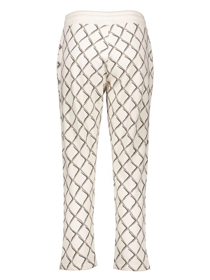 Juvia Pyjama-Hose in Creme/ Taupe günstig kaufen