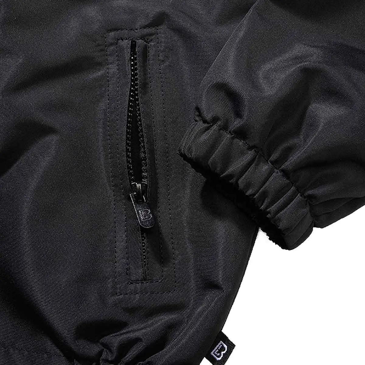 Kinder Sommer Windbreaker Frontzip schwarz