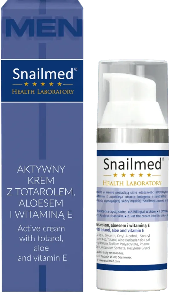 Snailmed Κρέμα Προσώπου για Άνδρες με Τοταρόλη και Αλόη