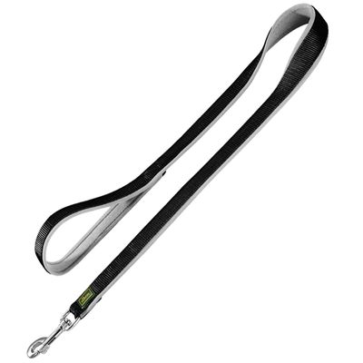 HUNTER Neopren Führleine schwarz/grau