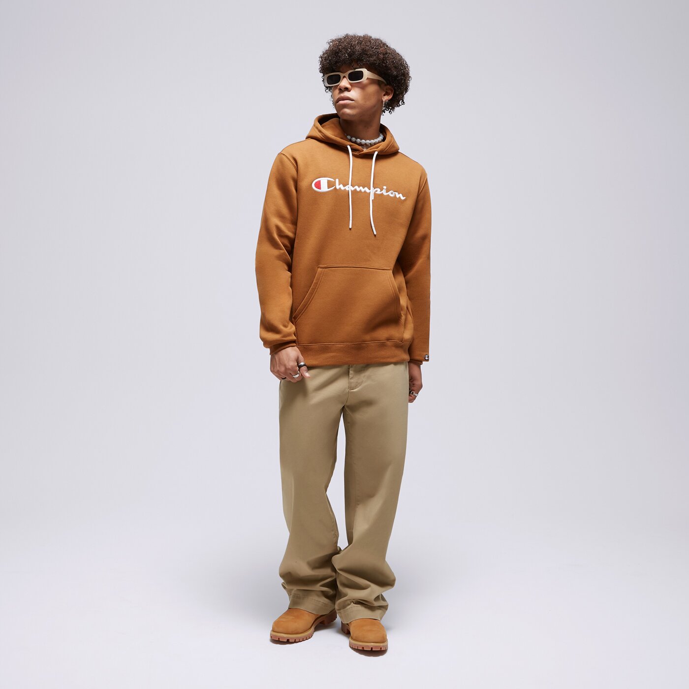 CHAMPION HOODIE HOODED SWEATSHIRT Senfgelb