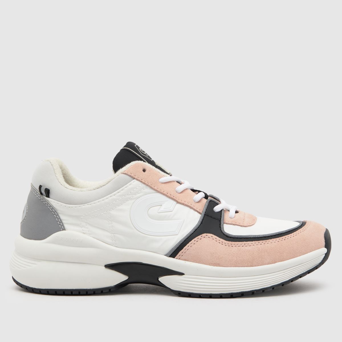 CRUYFF Danny-sneakers i vitt och rosa