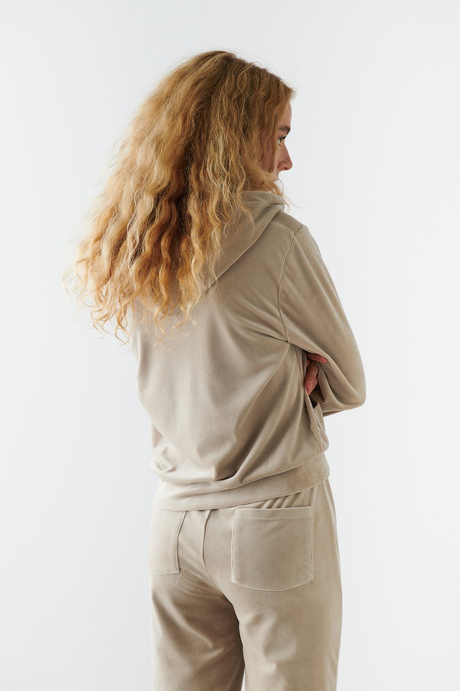 Velour hoodie