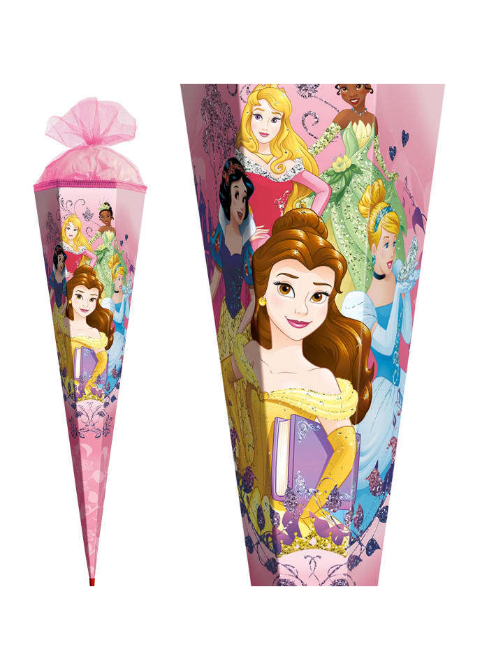 ROTH Schultüte groß Disney Princess 85 cm, Glitter in Rosa günstig kaufen onesize