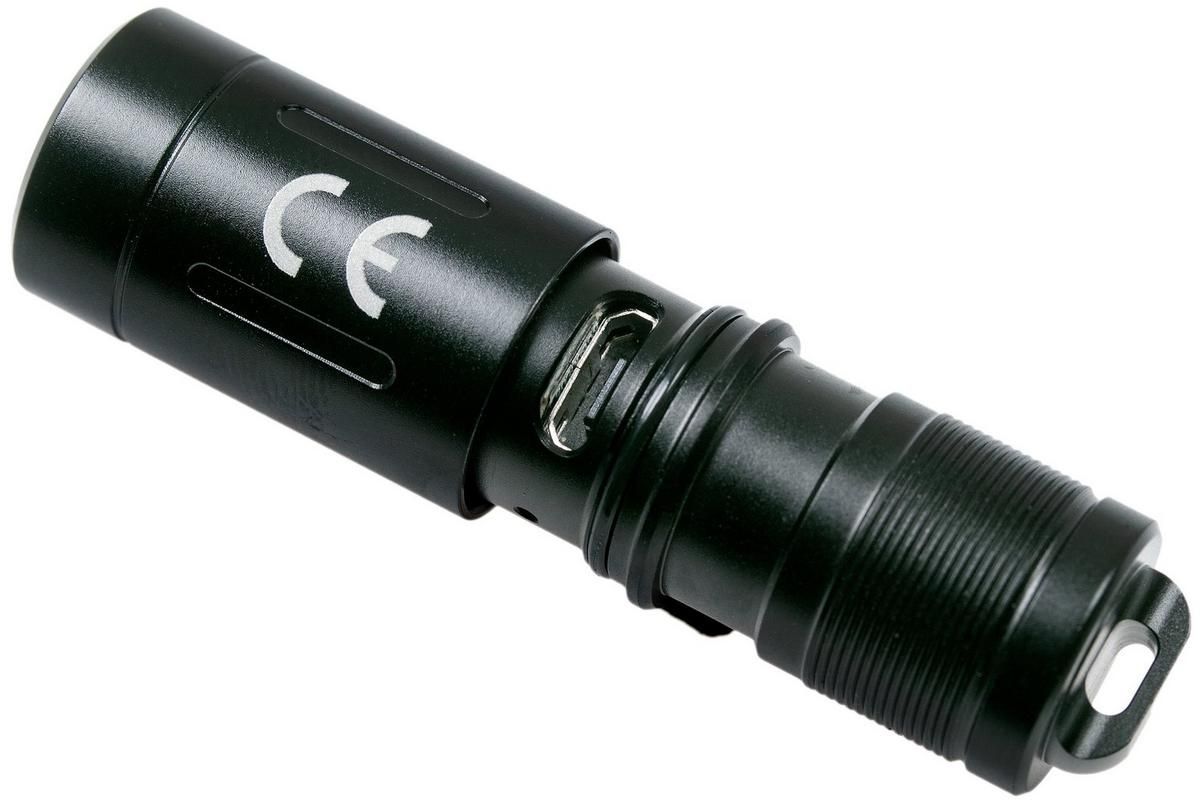 Fenix E02R Schwarze Taschenlampe