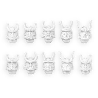 Cyber Samurai Veteran Heads (10)