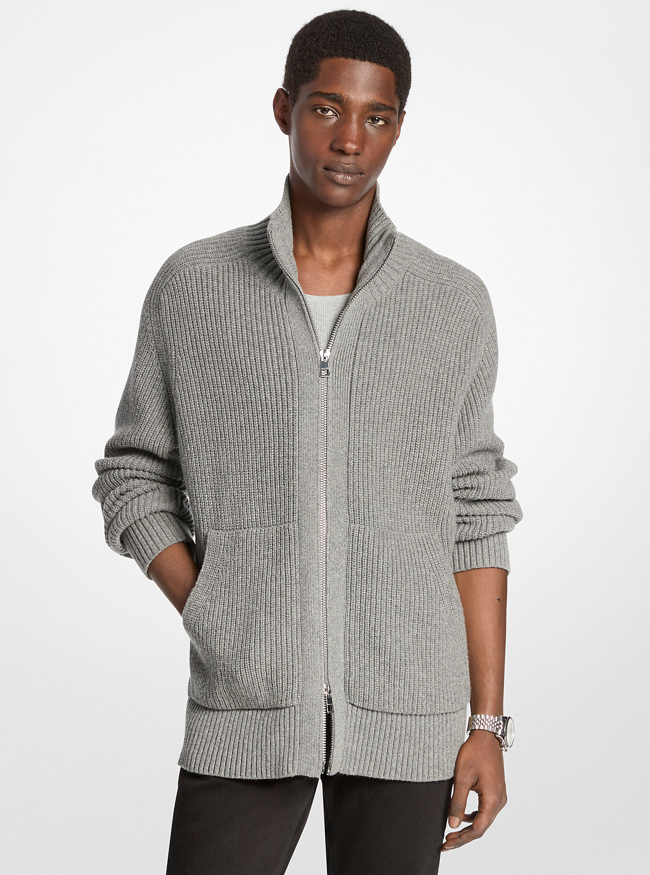 Maglione con zip in misto lana - ASH