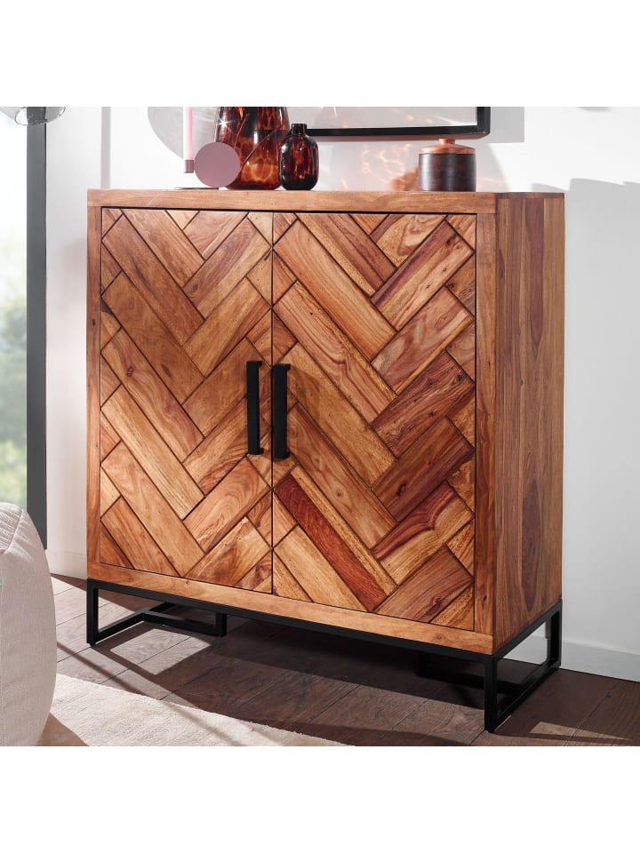 KADIMA DESIGN Schuhschrank Massivholz 100x105x40 cm Schuhregal Geschlossen günstig kaufen onesize