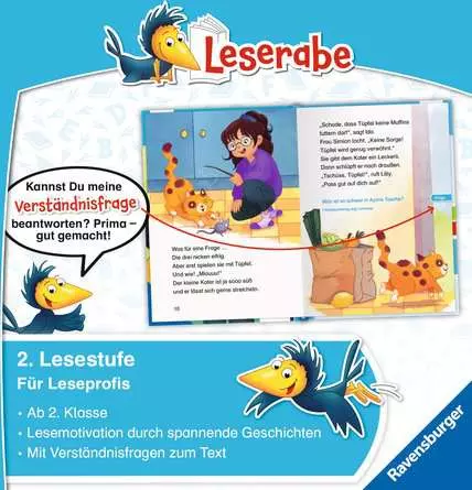 Leserabe - 2. Lesestufe: Der Fall Katzenpfote