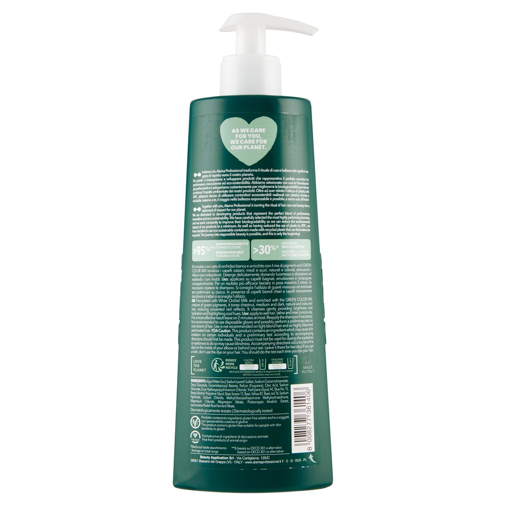 alama professional SHAMPOOING ANTI-ROUGE POUR CHEVEUX BRUNS  500 ML SHAMPOOING