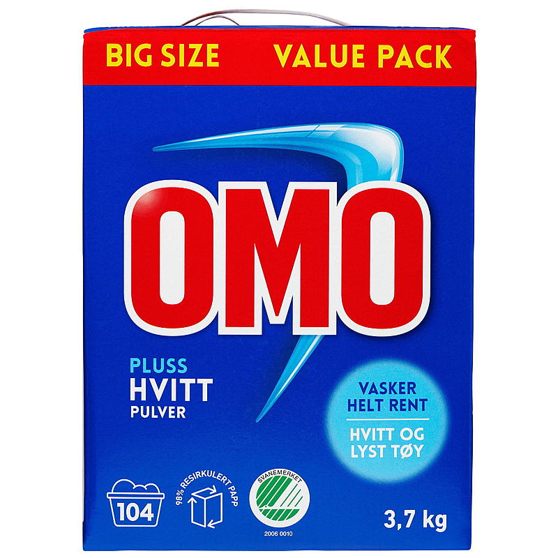 Omo Omo Pluss Hvitt 3,7 kg