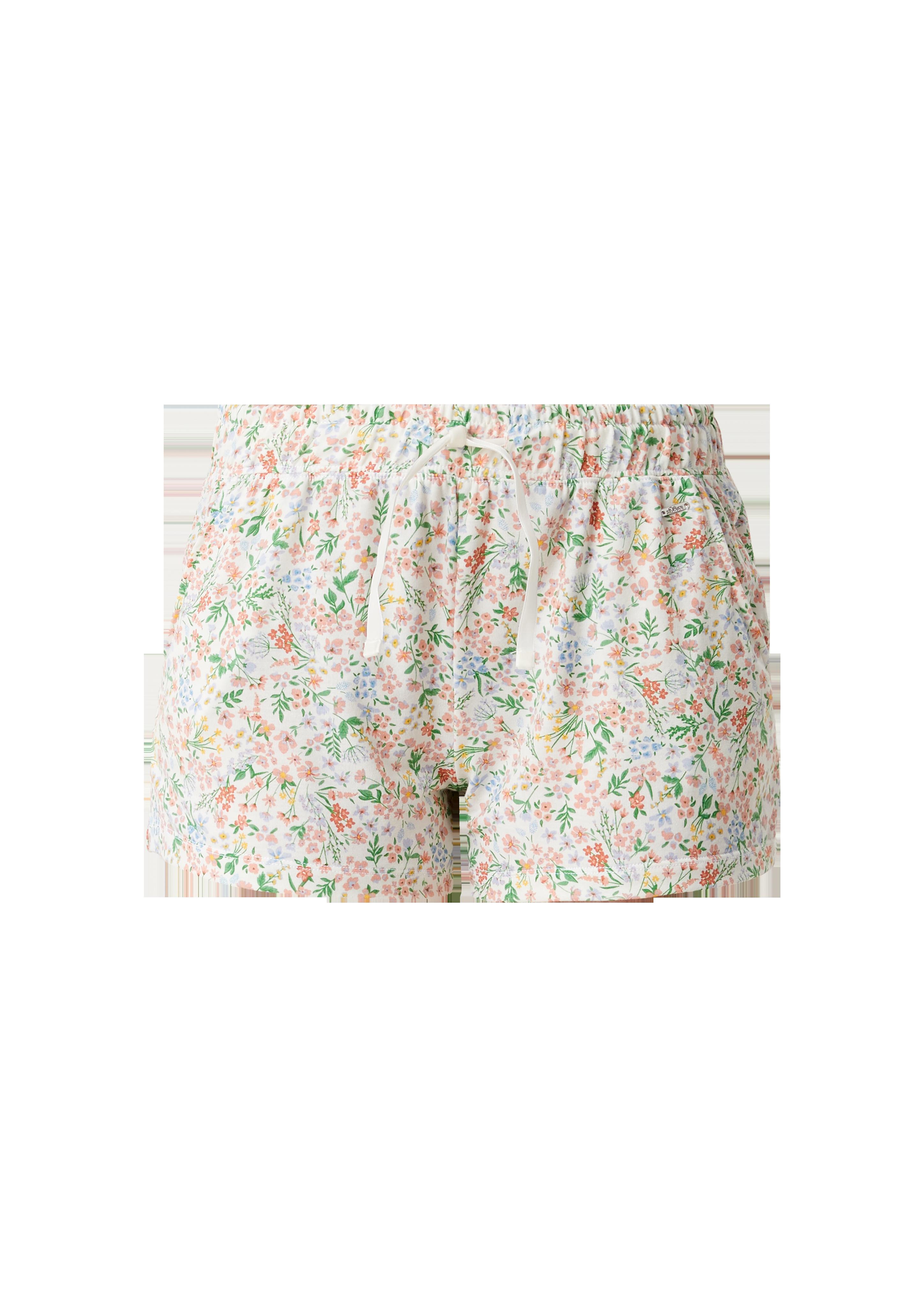 Schlafshorts mit Blumenprint  6007042-09A1