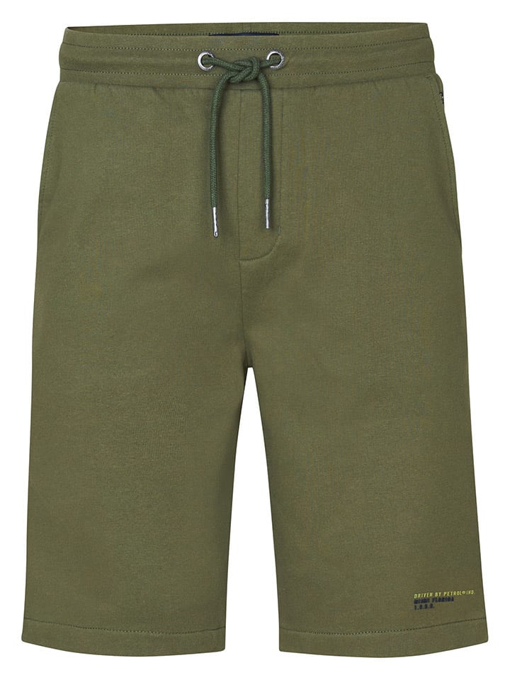 Petrol Sweatshorts in Khaki günstig kaufen