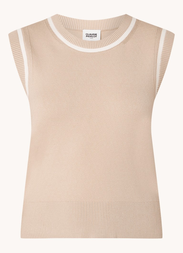 Top Majusculet di Claudie Pierlot in pregiata maglia elasticizzata