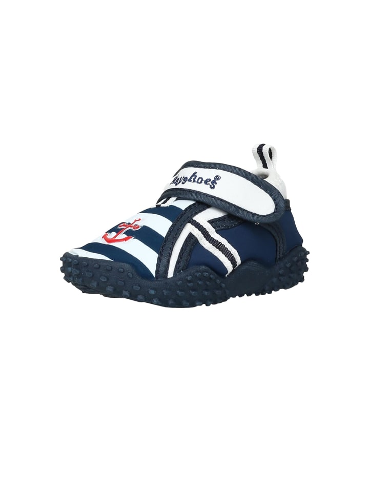 Playshoes Aqua-Schuh maritim in Marine/weiß günstig kaufen 18/19