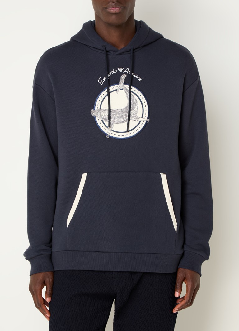Emporio Armani Hoodie with embroidery