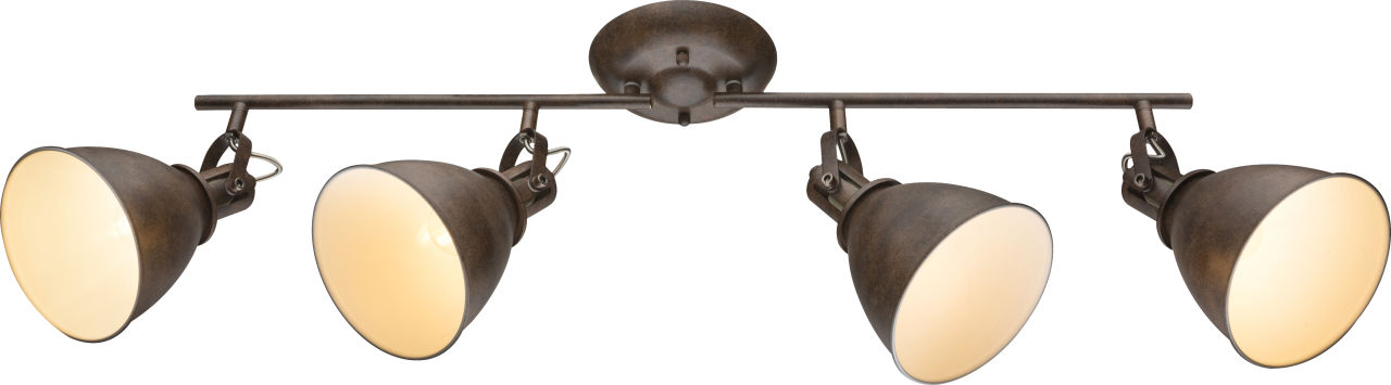 Globo Lighting - GIORGIO - Strahler Metall rostfarben, 4x E14