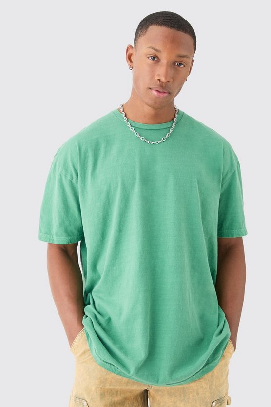 Oversize T-Shirt mit floralem Space-Print