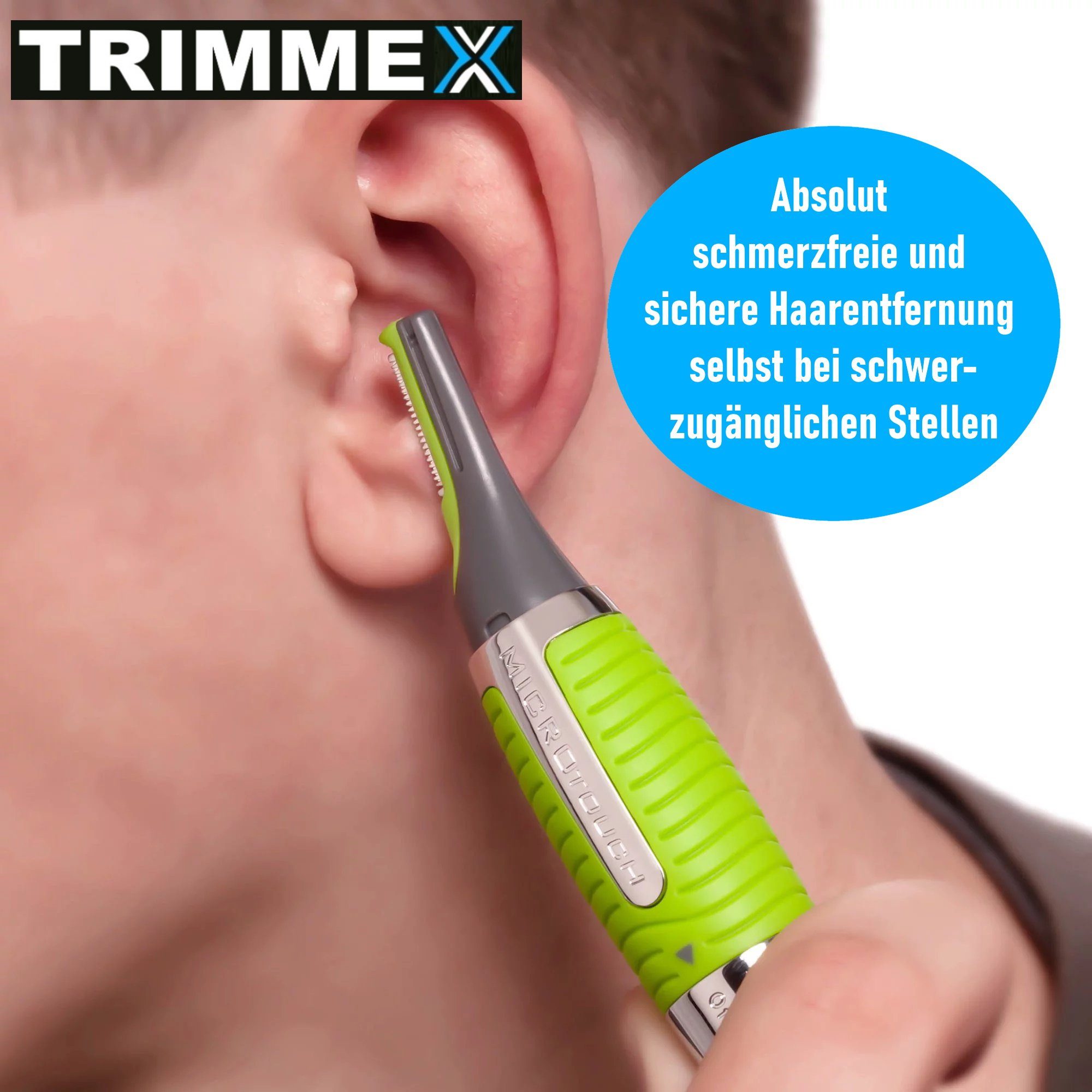 MAVURA Nasenhaartrimmer TRIMMEX Haartrimmer Herren Nasenhaar Trimmer, Ohrhaartrimmer Augenbrauen Ohren Rasierer
