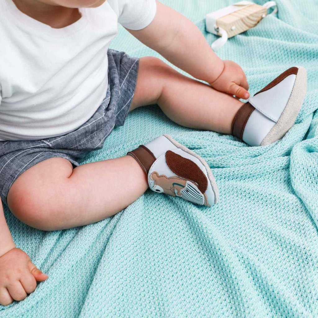Lait et Miel Écureuil Krabbelschuhe mit Eichörnchen