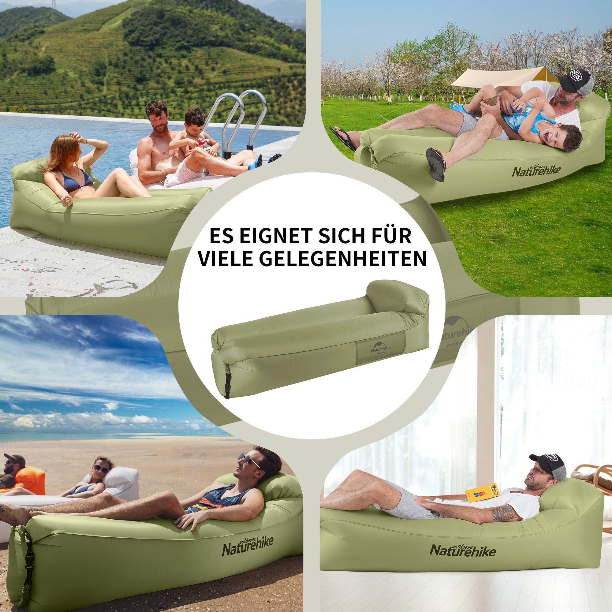 Naturehike Luftsessel Wasserdichtes Luftsofa mit Portable Paket