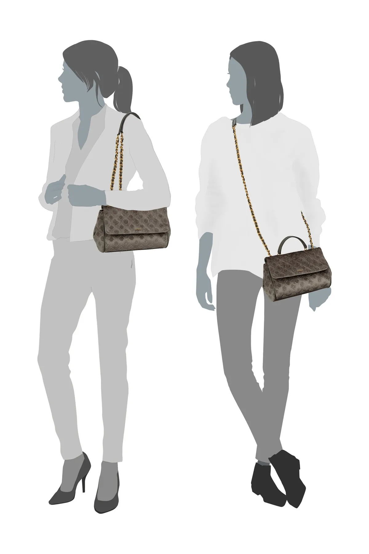 Guess  Schultertasche Inia Convertible Crossbody Flap