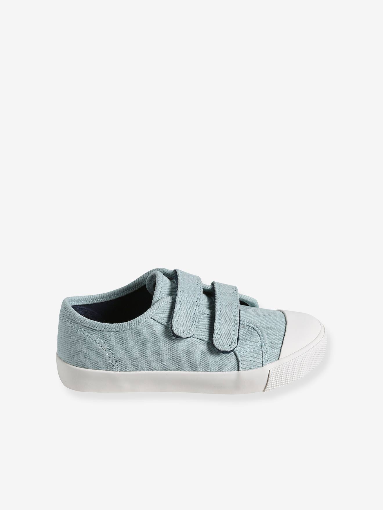Vertbaudet Kinder Stoff-Sneakers mit Klett - senfgelb