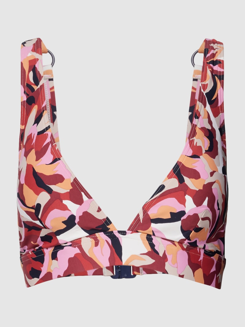 Bikini-Set mit Allover-Muster Modell 'CARILO' in bordeaux rot