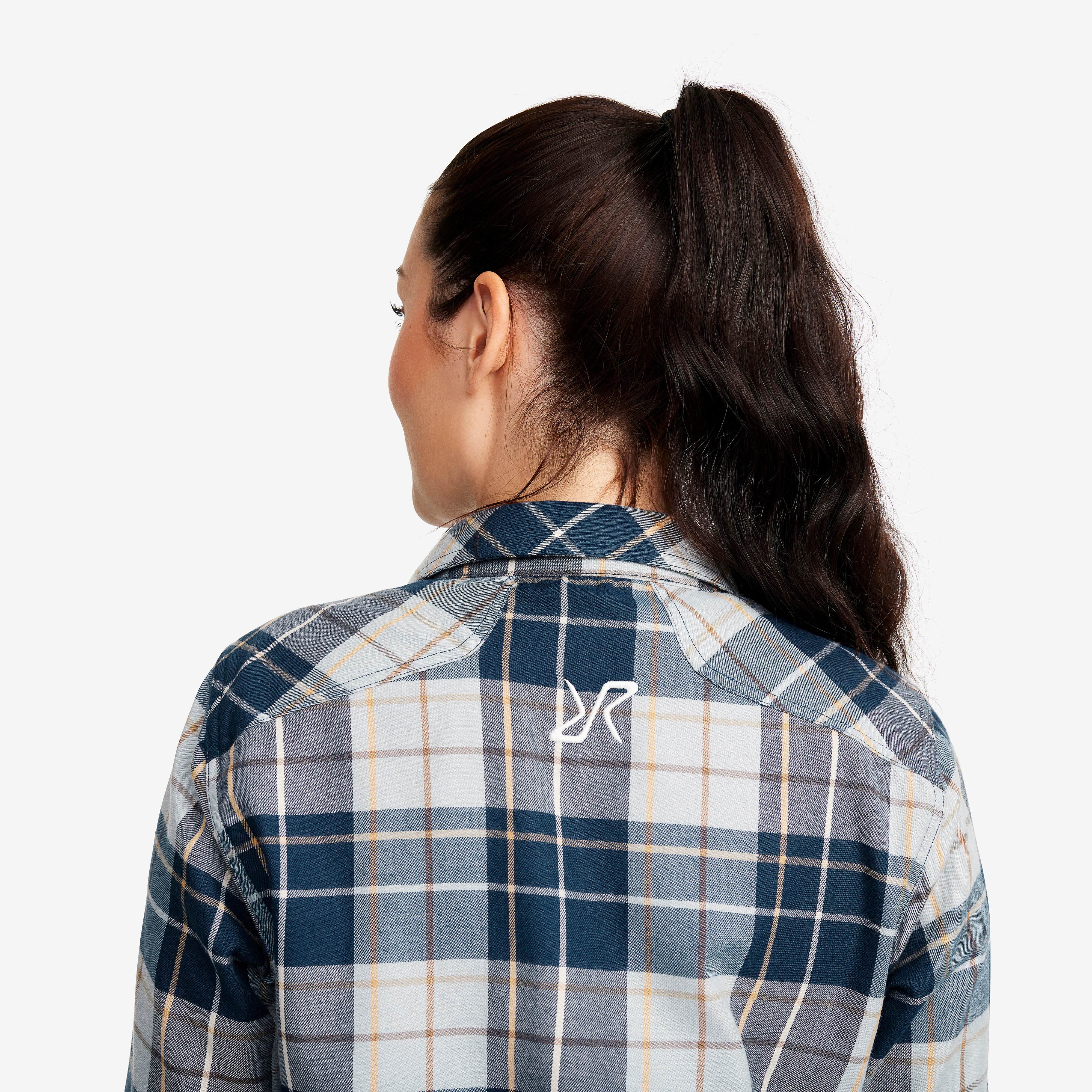 Flannel Shirt Femme Moonlit Ocean/Blueberry