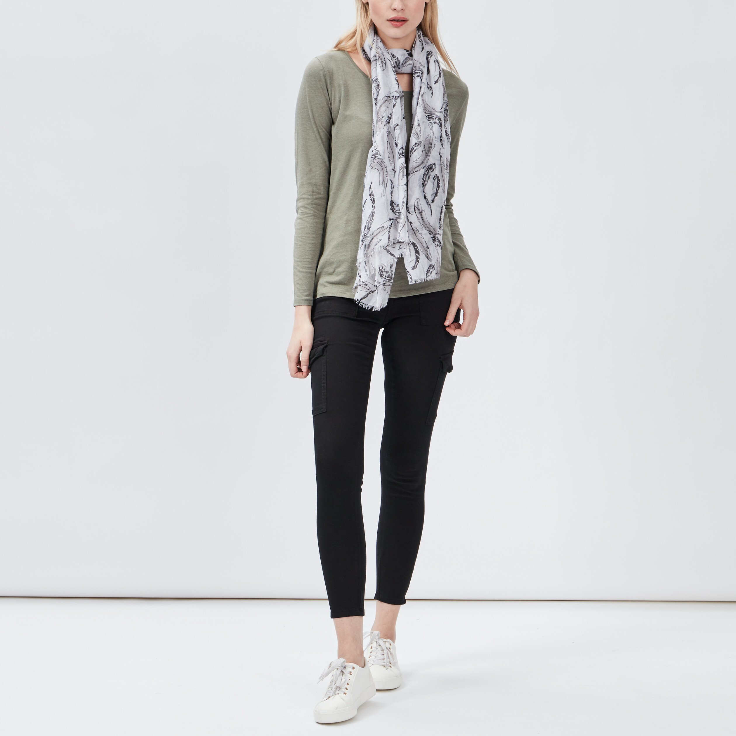 Foulard gris femme | La Halle