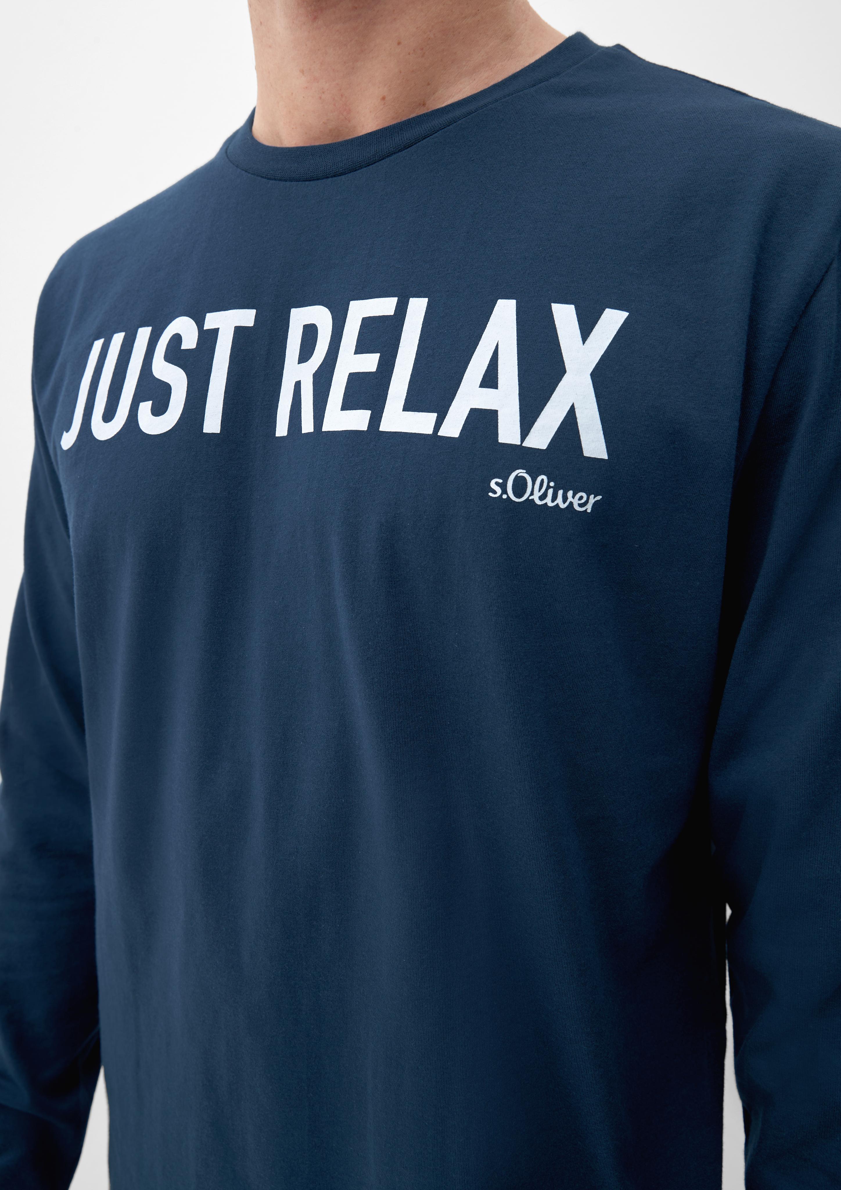 Pyjama-Shirt mit Schriftprint  6008389-5700