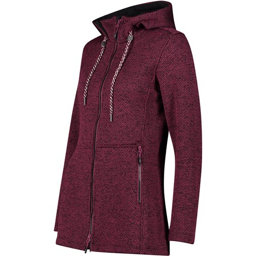 DAMEN KAPUZENSWEAT WOMAN LONG JACKET FIX HOOD