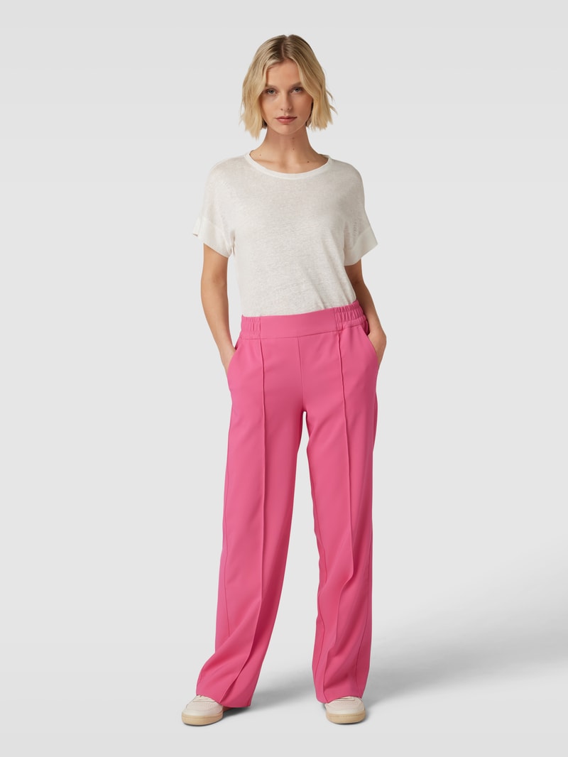 Hose mit Ziernähten in pink