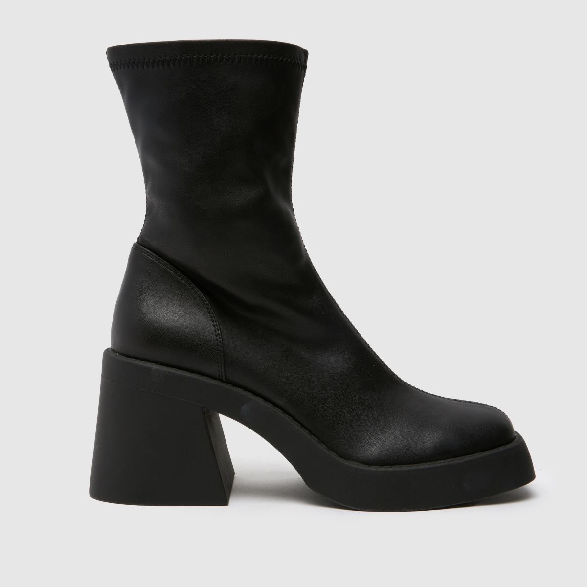 Schuh Amirah – Svarta stretchiga strumpstövlar