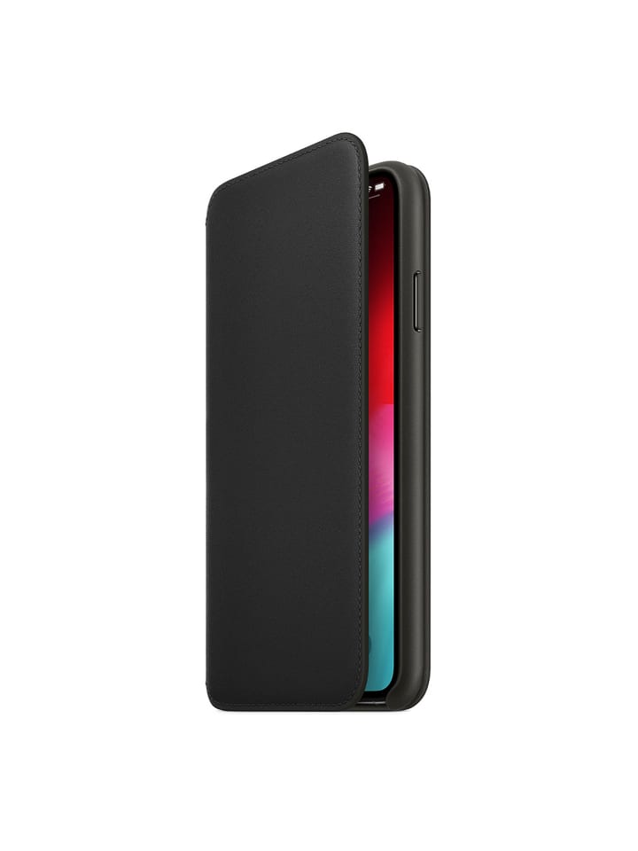 Apple Handyhülle Leder Folio Case für iPhone XS Max MRX22ZM/A in schwarz günstig kaufen onesize
