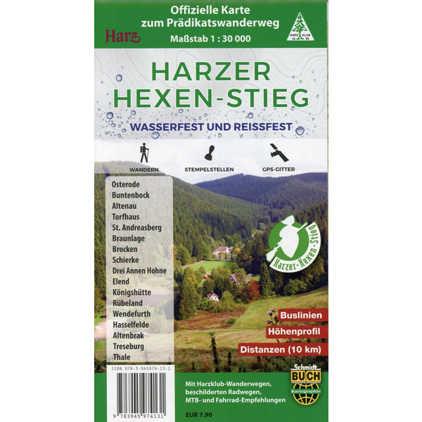 Harzer Hexen-Stieg - Wanderkarte