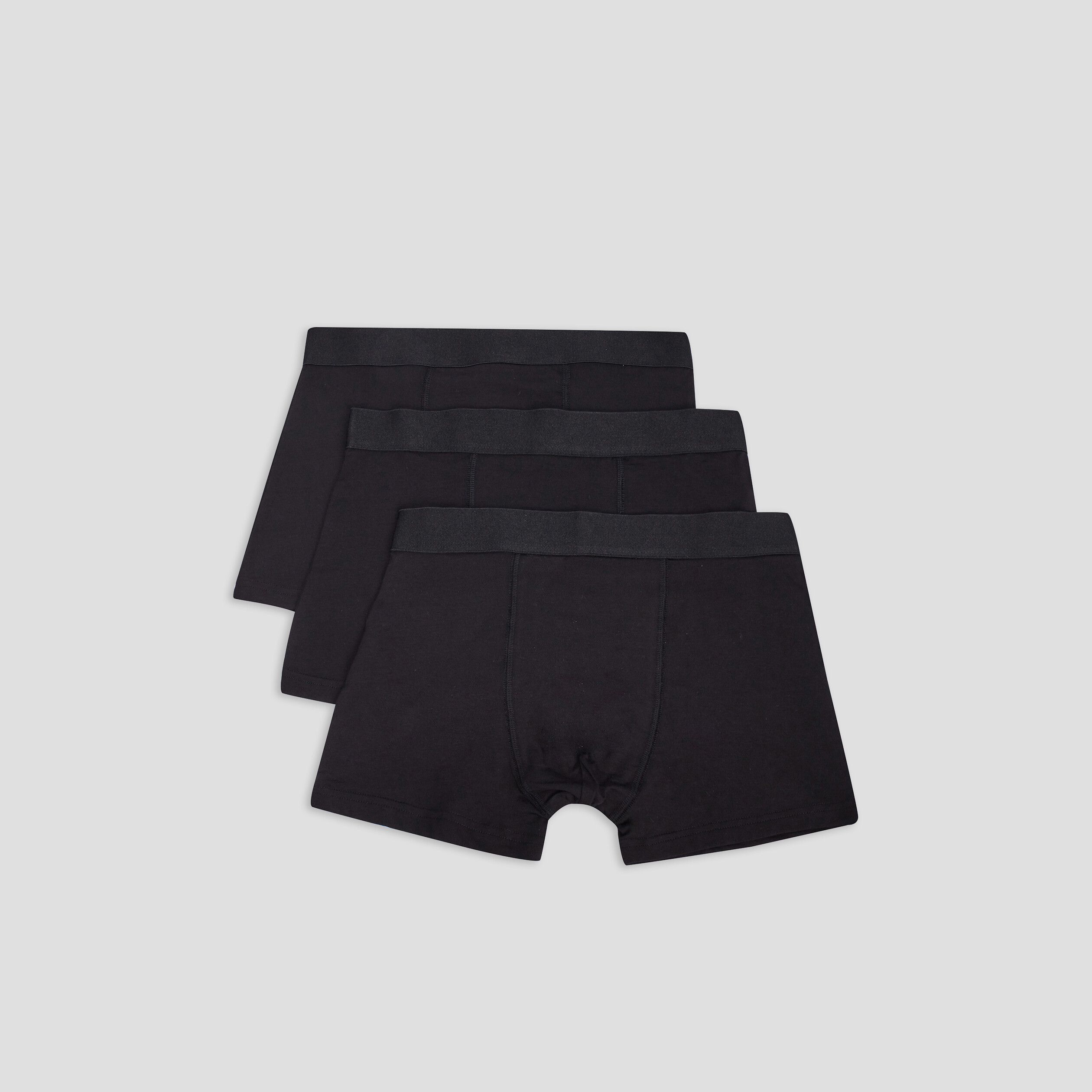 Lot 3 boxers noir homme | La Halle