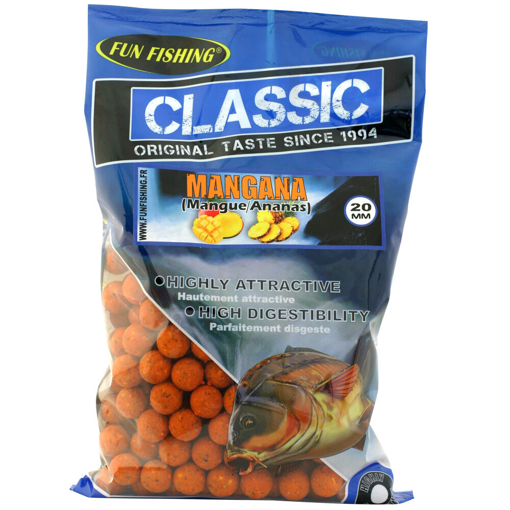 Bouillettes carpe fun fishing classic mangana 20mm 4kg