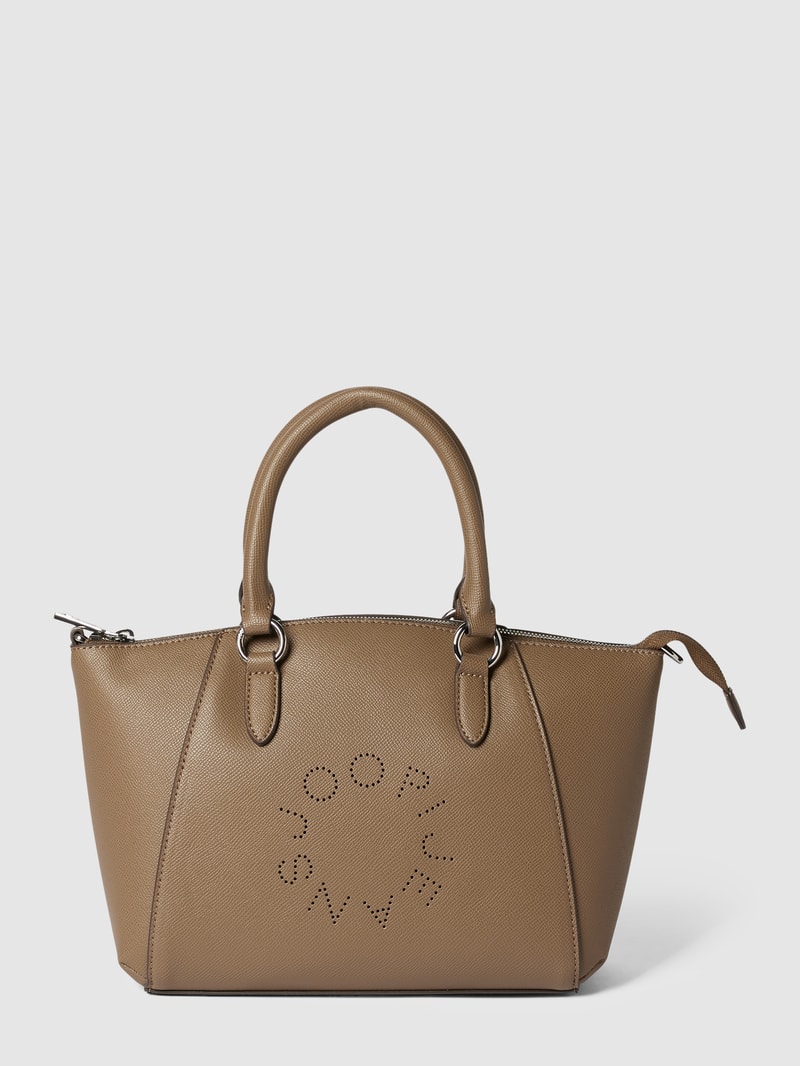 Handtasche mit Reißverschluss Modell 'daniella' in taupe