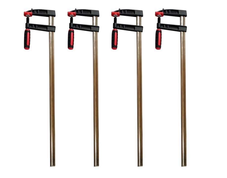 Vago-Tools 4x Profi Schraubzwinge 250x50 mm Zwinge Leimzwinge Klemmzwinge Temperguß