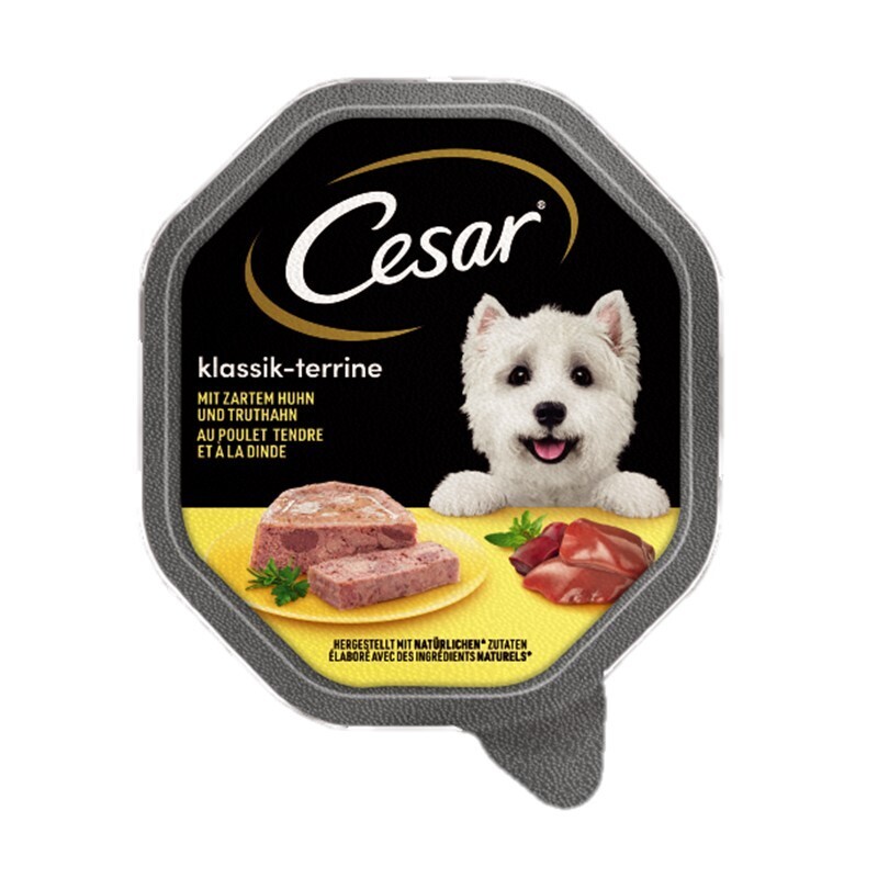 Cesar Hundenassfutter Cesar Klassiker 14x150g Huhn & Truthahn