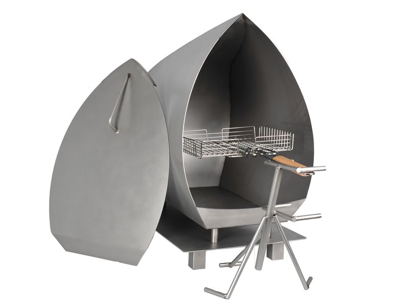 Magma rostfrei stahl gartenkamin