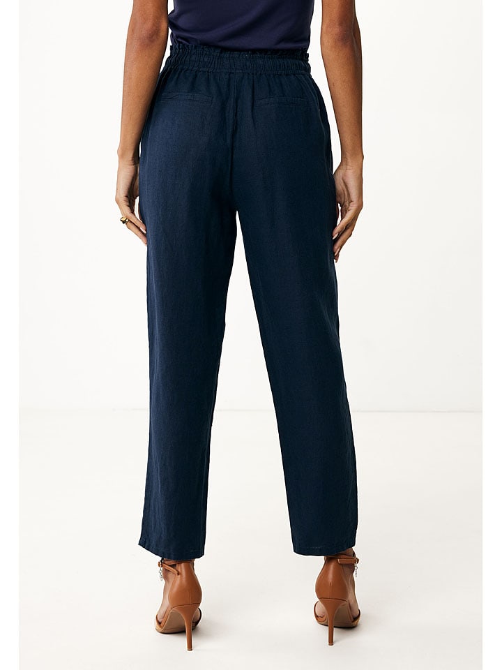 Mexx Leinen-Hose in Dunkelblau günstig kaufen