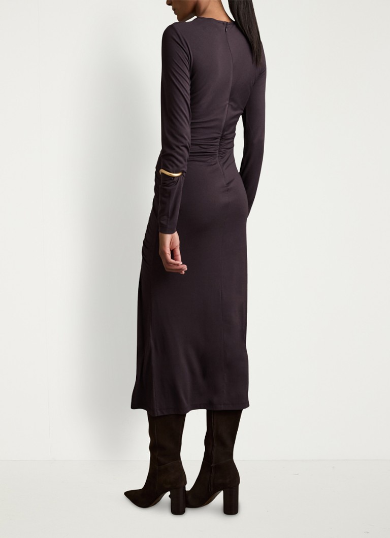 Rochie midi Rosie de Reiss cu detalii plisate